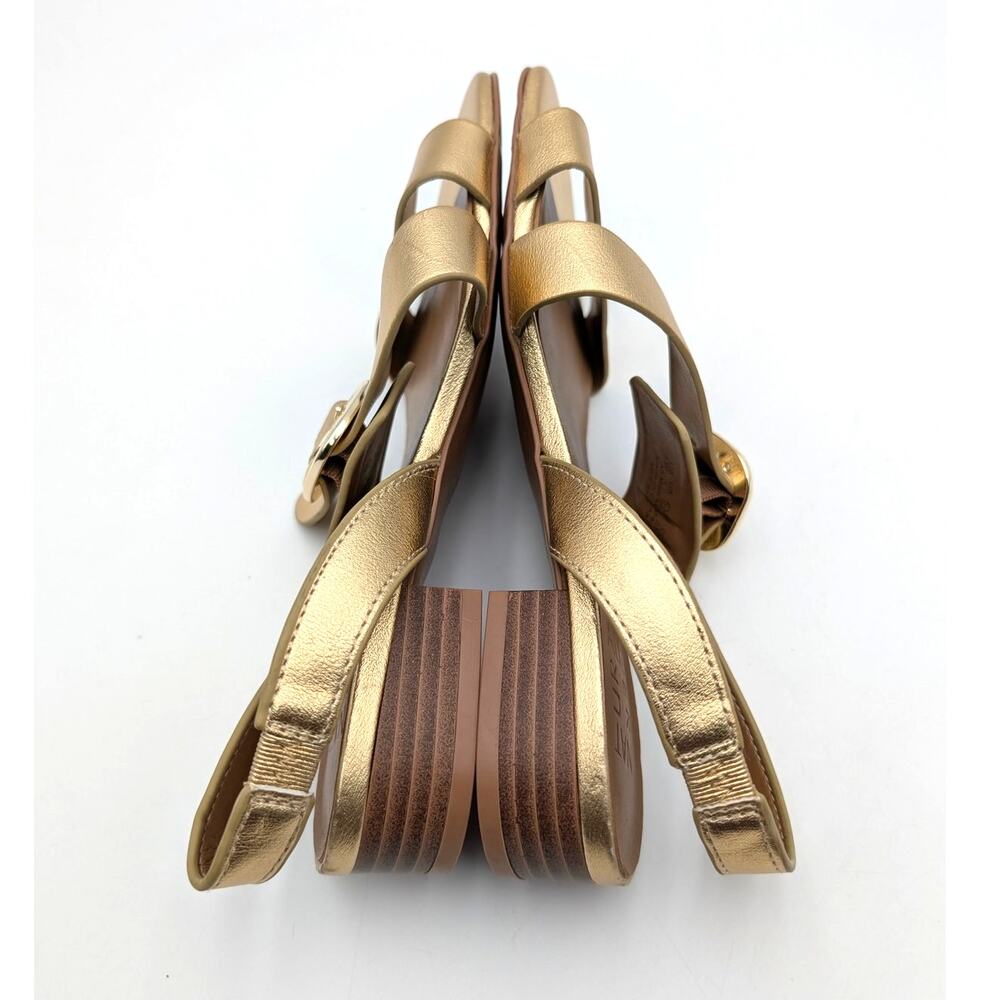 Naturalizer Meesha Strappy Sandals Open Toe Women's Gold Size US6.5M EU36.5 - Picture 5 of 10